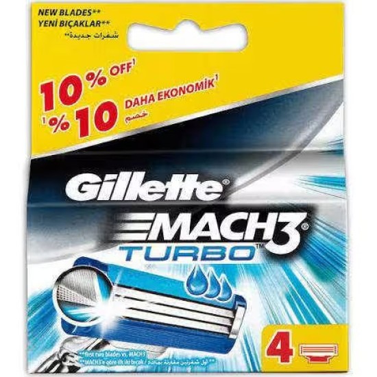 GILLETTE MACH TURBO BICAK 4 LU