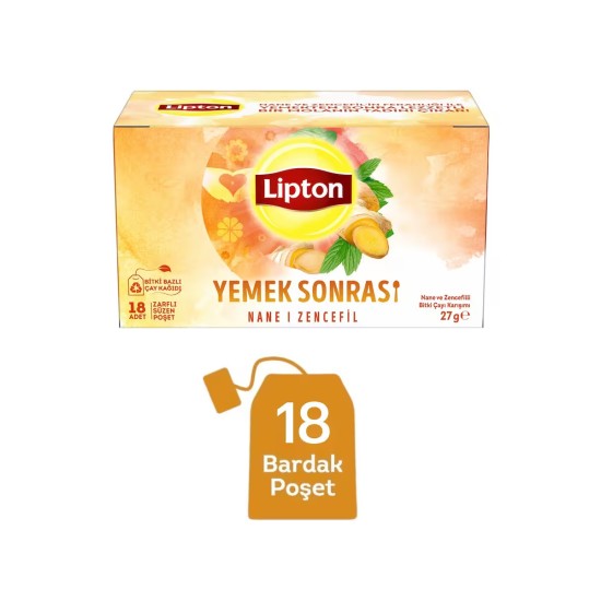 LIPTON AFTER MEAL MINT GINGER 18 LI 27 GR