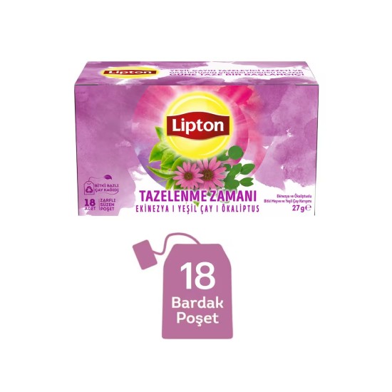 LIPTON TAZELENME ZAMANI EKINEZYA OKALIPTUSLU 27 GR
