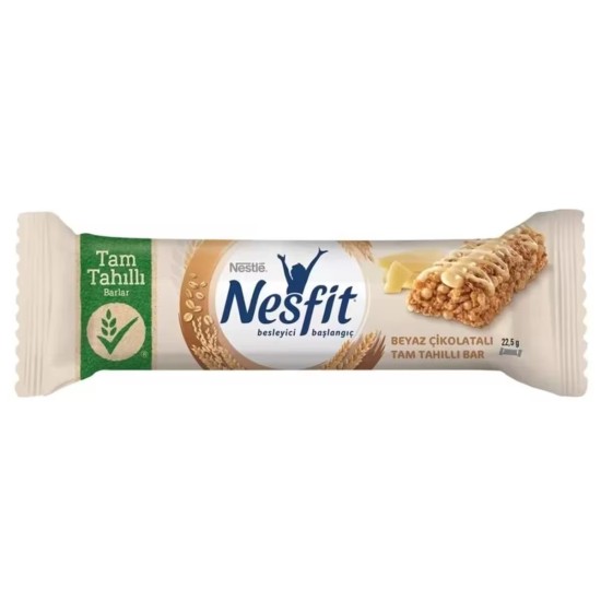 NESFIT TAM TAHILLI BAR BEYAZ CIKOLATALI 22,5 GR
