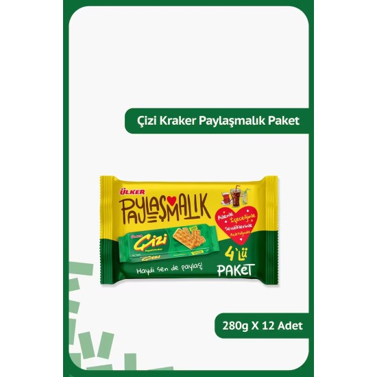 ULKER CIZI CRACKER 4 LU M.P 4 x 70 GR