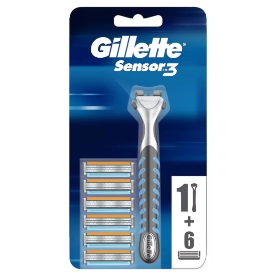 GILLETTE SENSOR3 TRAS BICAK.6+1