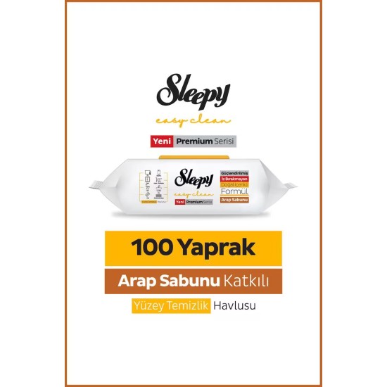 SLEEPY SURFACE CLEANING TOWEL WITH SOAP 100 LOT