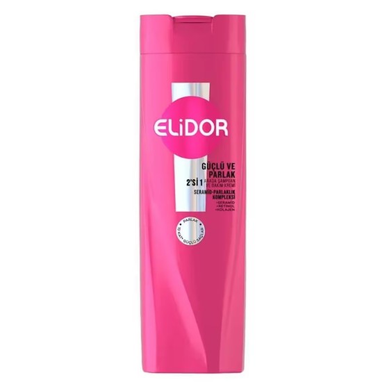 ELIDOR GUCLU PARLAK 2SI 1 ARADA SAMPUAN 400 ML