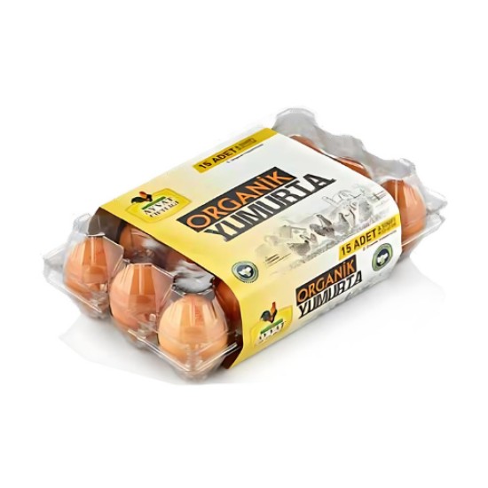 AYVAT CIFTLIGI ORGANIK YUMURTA 15 LI