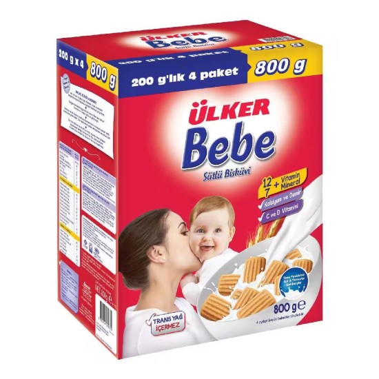 ULKER BEBE BISKUVI 800 GR