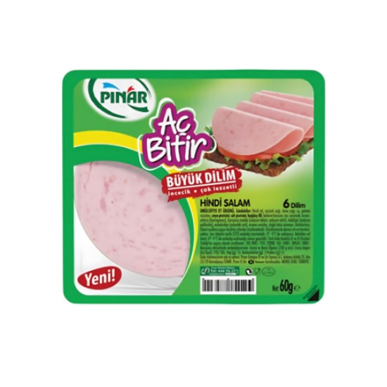 PINAR AC BITIR BUYUK DILIM HINDI SALAM 60 Gr.