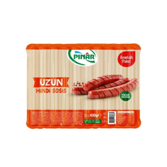 PINAR HINDI UZUN SOSIS 430 GR.