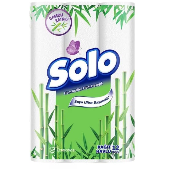 SOLO BAMBOO PAPER TOWEL 12 PIECES