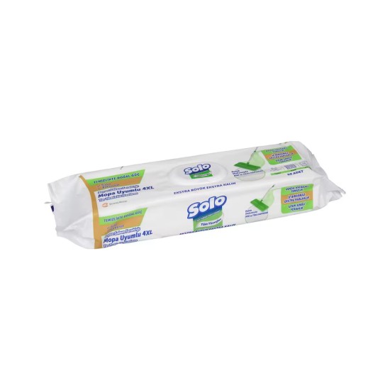 SOLO MOP UYUMLU 4XL YER TEMIZLIK HAVLU BEYAZ SABUNLU 50 ADET