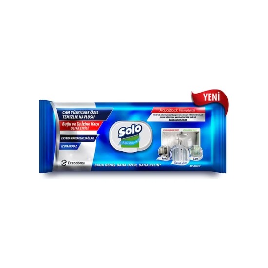 SOLO AQUABLOCK GLASS SURFACES SPECIAL CLEANING TOWEL 30 LOT