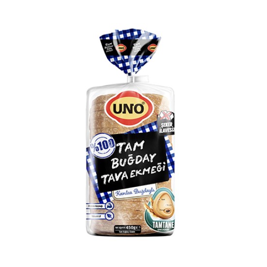 UNO TAM BUGDAY TAVA EKMEĞİ  450 GR