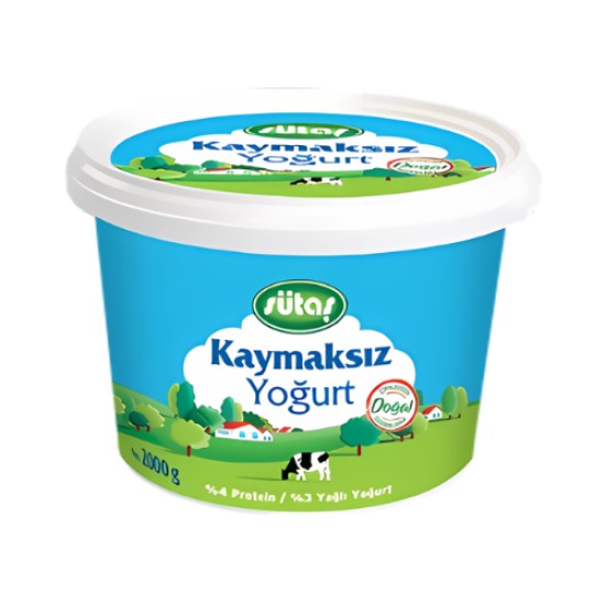 SUTAS KAYMAKSIZ YOGURT 2 Kg.