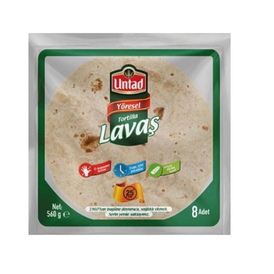 UNTAD YÖRESEL TORTILLA LAVAS  8 X 25 CM