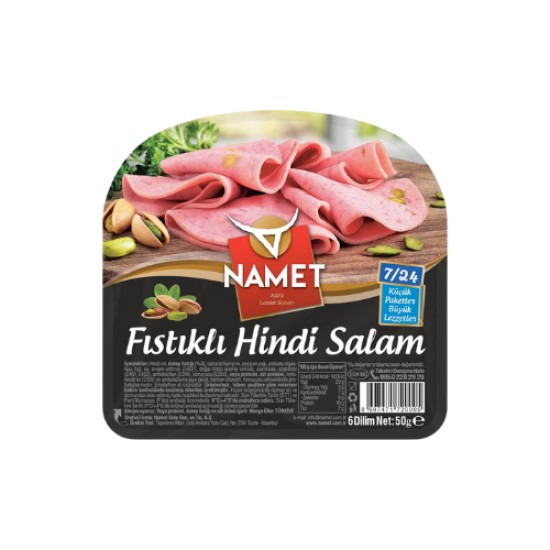 NAMET FISTIKLI HINDI SALAM 50 GR
