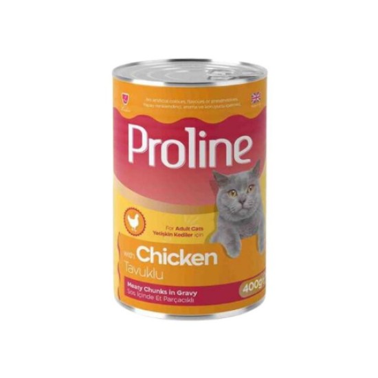 PROLINE KONSERVE KEDI MAMASI TAVUKLU 400 GR