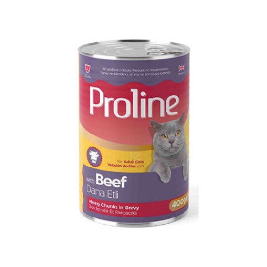 PROLINE KONSERVE KEDI MAMASI DANA ETLI 400 GR