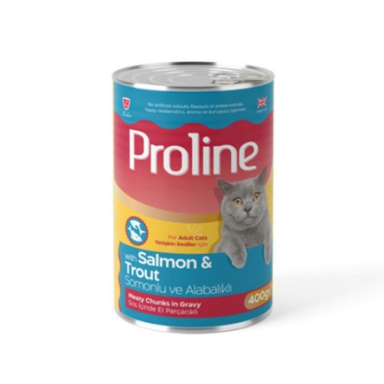 PROLINE SOMONLU VE ALABALIKLI KEDI MAMASI 400 GR