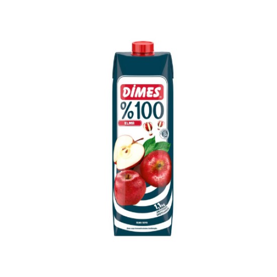 DIMES %100 ELMA SUYU  1LT