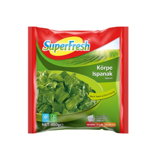 SUPERFRESH DONDURULMUS HAZIR ISPANAK 450 GR.
