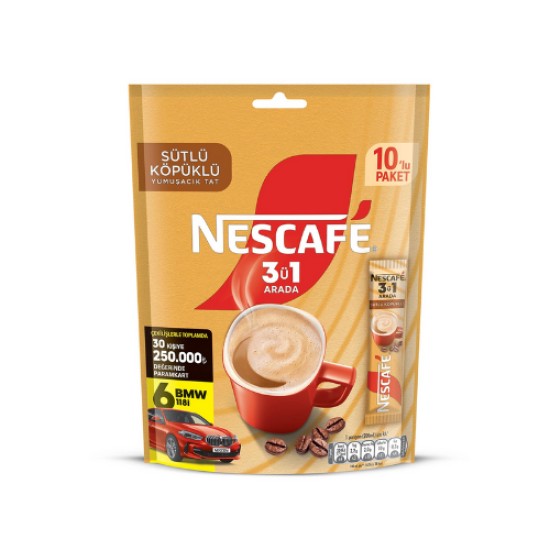 NESCAFE SUTLU KOPUKLU 3+1 ARADA 10 LU 
