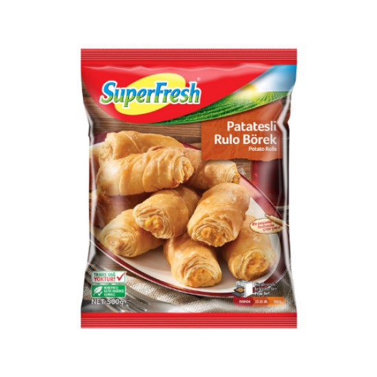 SUPERFRESH RULO BÖREK KIYM.PATAT. 1 X 500 GR