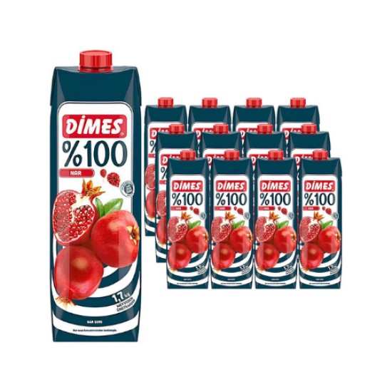 DIMES %100 KIRMIZI MEYVELER 12 X 1 LT