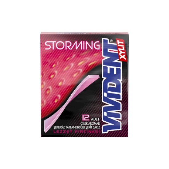 VIVIDENT STORMING CILEK AROMALI SAKIZ 33 GR. x 18