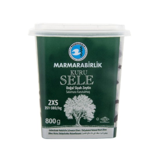 MARMARA BIRLIK KURU SELE SIYAH ZEYTIN  800 GR.