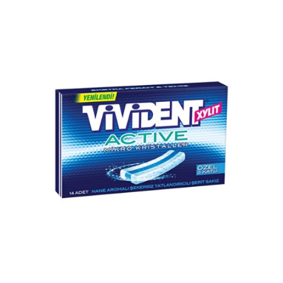 VIVIDENT ACTIVE NANE AROMALI SAKIZ 33 GR