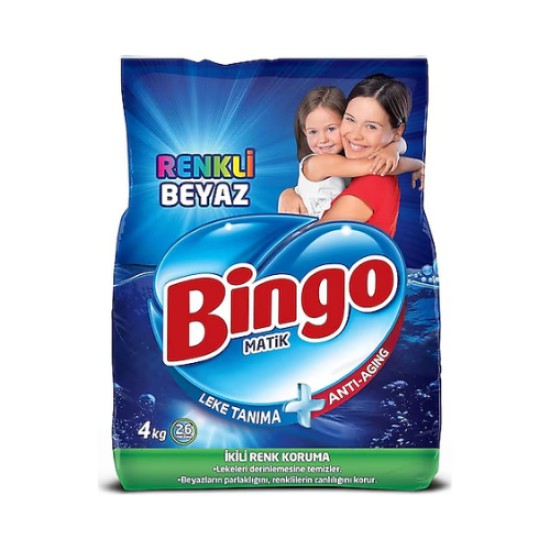 BINGO MATIK RENKLI BEYAZ 4 KG