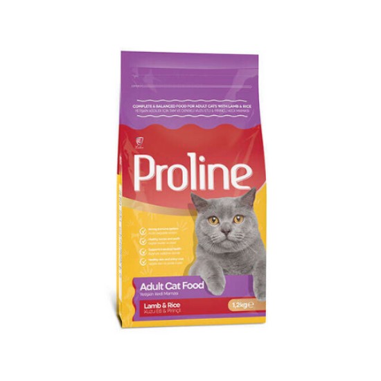 PRO LINE KUZU ETLI ILE PIRINCLI KEDI MAMASI 1,5 KG