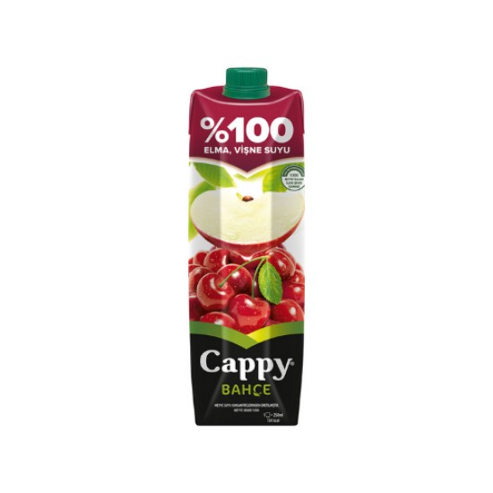 CAPPY %100 ELMA VISNE SUYU 1 LT