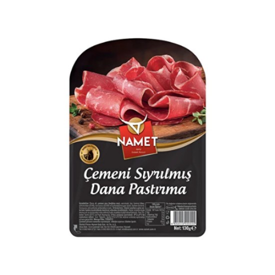 NAMET CEMENI SIYRILMIS DANA PASTIRMA 130 GR