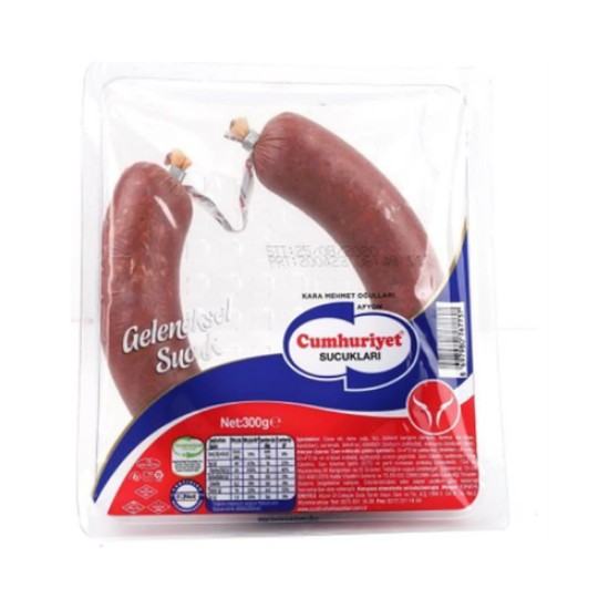 CUMHURIYET GELENEKSEL DANA SUCUK 300 GR