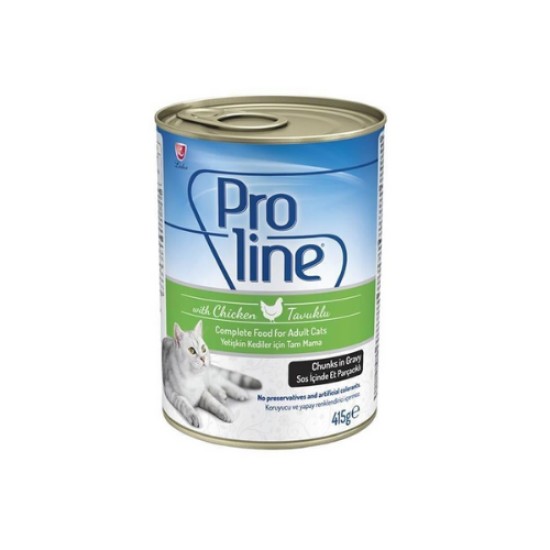 PRO LINE TAVUKLU KEDI MAMASI 415 GR