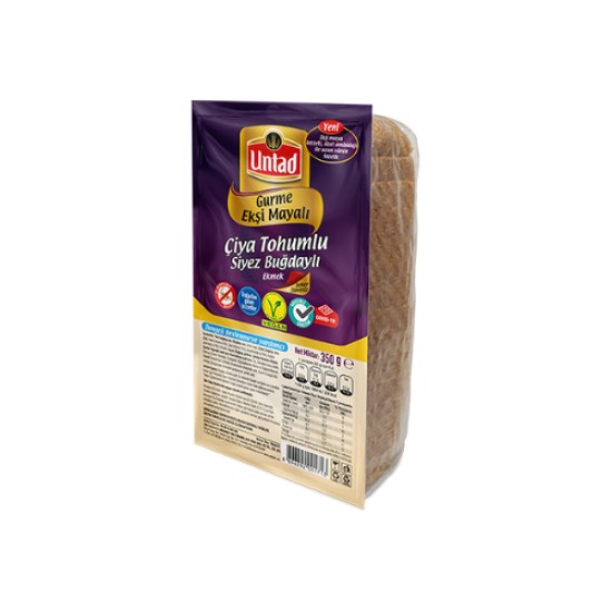 UNTAD GURME CIYA TOHUMLU SIYEZ  BUGDAYLI EKMEK 350 G