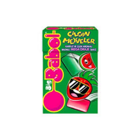 BIG BABOL CILGIN MEYVE KARPUZ CILEK 36 GR