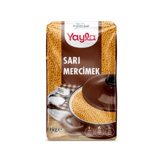 YAYLA KLASIK SARI MERCIMEK 1 KG