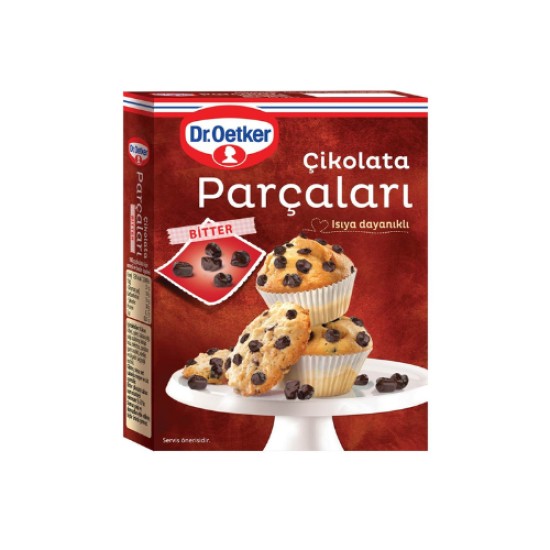 DR OETKER CIKOLATA PARCALARI BITTER 70 GR