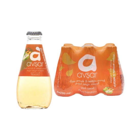 AVSAR SODA DUSES ARMUT VE NEKTARIN 6 X 200 ML