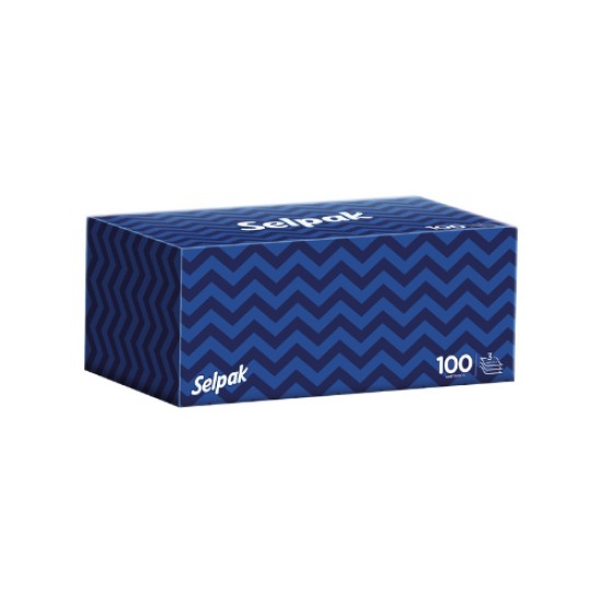 SELPAK MAXI BOX WIPES 100 SHEETS