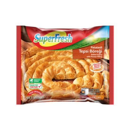 SUPERFRESH TEPSI BOREGI PATATESLI 650 GR