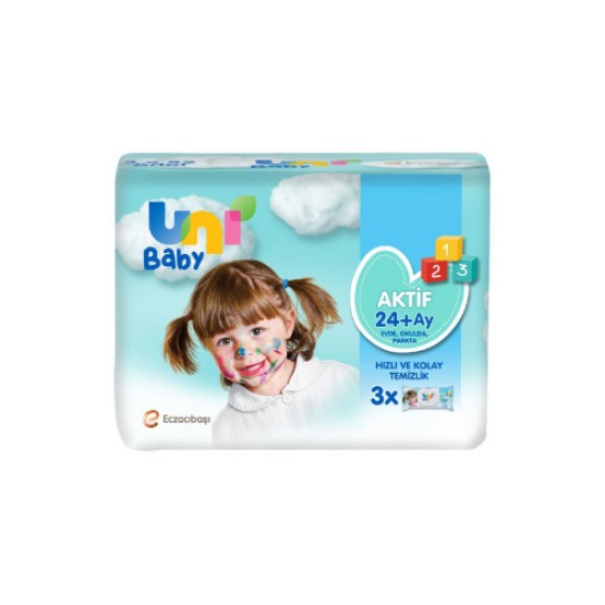 UNI BABY ISLAK MENDIL AKTI 3 X 52 LI