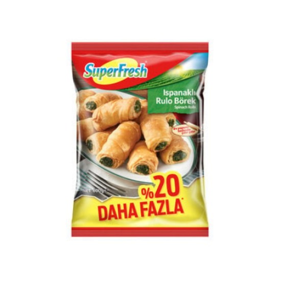 SUPERFRESH ISPANAKLI RULO BOREK 600 GR
