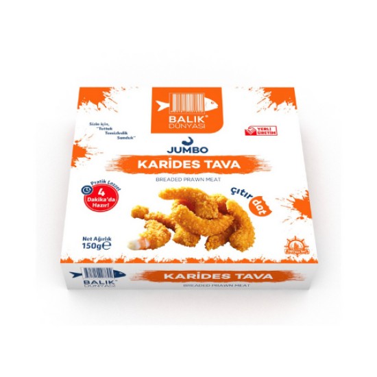 BALIK DUNYASI JUMBO KARIDES TAVA 150 GR