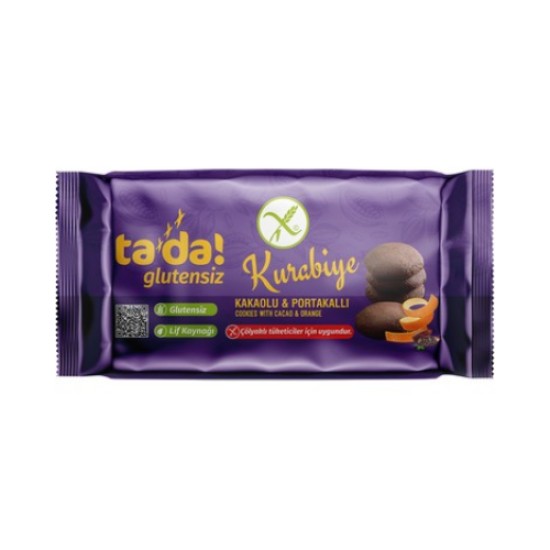 TADA GLUTENSIZ KAKAOLU PORTAKALLI KURABIYE 100 GR