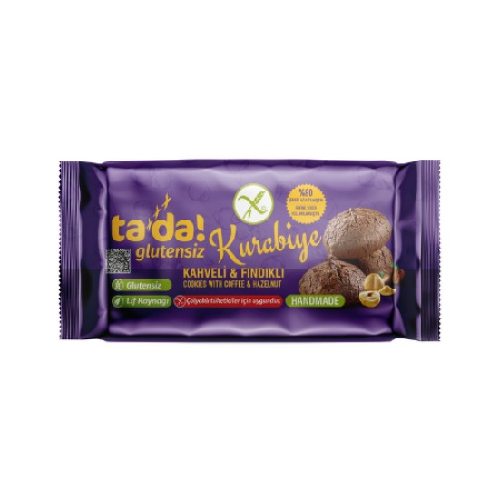 TADA GLUTENSIZ KURABIYE KAHVELI FINDIKLI 75 GR