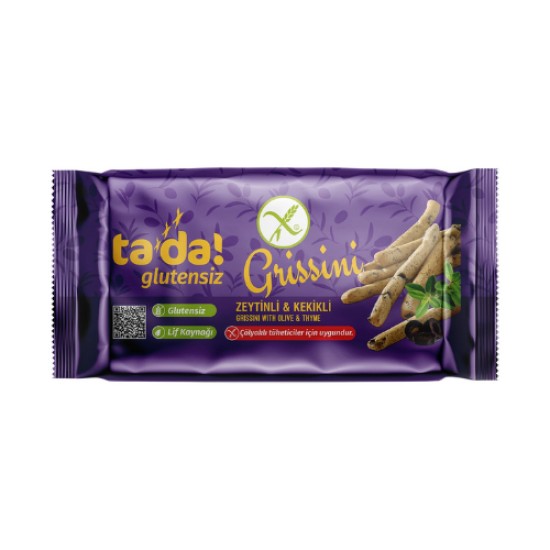 TADA GLUTENSIZ ZEYTINLI KEKIKLI GRISSINI 75 GR