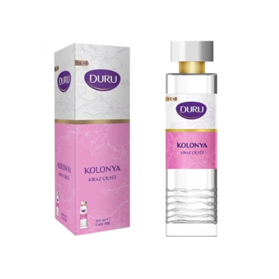 DURU COLOGNE GLASS BOTTLE CHERRY BLOSSOM 200 ML